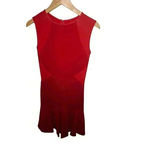 STELLA MCCARTNEY Paneled Sleeveless Dress in Red Size 40 - Picture 14 of 14